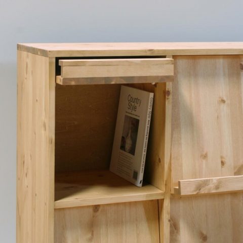 フラップ扉を開けたところ