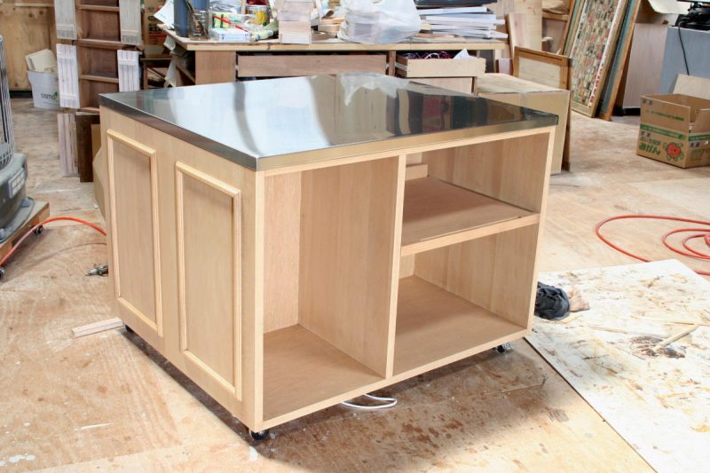 ステンレストップキッチンカウンターテーブル